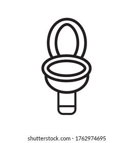 Toilet Bowl Icon Design Vector Template