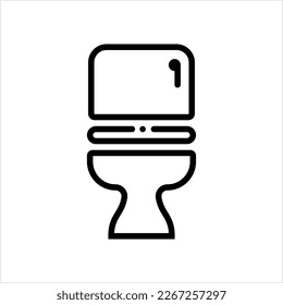 Toilet Bowl Icon, Toilet Bowl Icon, Sanitary Ware Vector Art Illustration