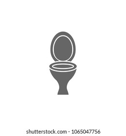 Toilet bowl icon. Simple element illustration. Toilet bowl symbol design template. Can be used for web and mobile on white background