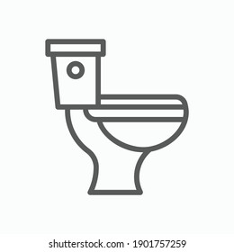 toilet bowl icon, toilet vector