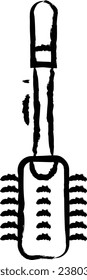 Toilet Brush hand drawn vector illustration