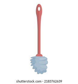 Toilet brush icon cartoon vector. Cleaning bristle. Cleaner broom