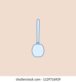 Toilet brush icon. Element of bathroom for mobile concept and web apps illustration. Field outline icon for website design and development, app development