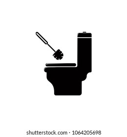 toilet brush icon. Element of cleaning and cleaning tools illustration. Premium quality graphic design icon. Signs and symbols collection icon for websites, web design, mobile app on white background