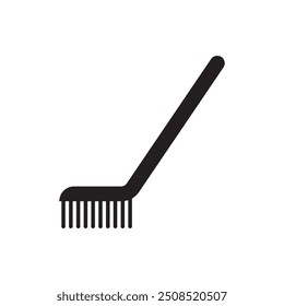 toilet brush icon illustration logo design