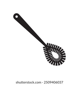 toilet brush icon illustration logo design