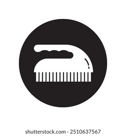 toilet brush icon illustration logo design