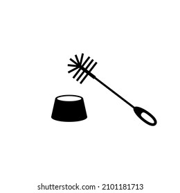 Toilet Brush icon. Monochrome simple element from housekeeping collection