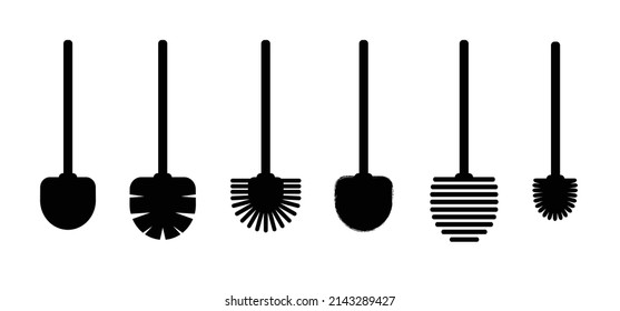 Toilet brush icon or pictogram for toilets. Vector wc symbol. Restroom or bathroom pictogram. Toilets, cleaning. Please keep toilet clean. cleanup. World toilet day