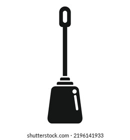 Toilet brush icon simple vector. Water sewer. Drain industry
