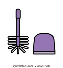 Toilet brush icon vector design templates simple and modern