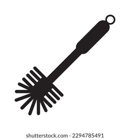 Toilet brush icon,logo illustration design template.