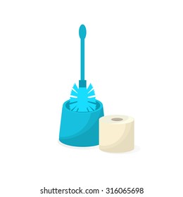 toilet brush vector