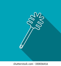 toilet brush vector icon