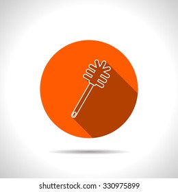 toilet brush vector icon