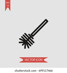 Toilet brush vector icon illustration symbol