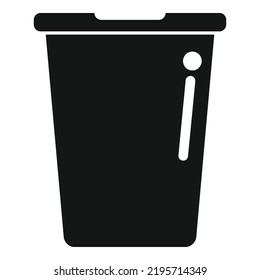 Toilet bucket icon simple vector. Wc restroom. Public hotel