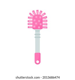 Toilet cleaning brush vector. Toilet brush in the bathroom