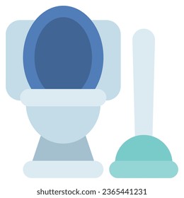 Toilet Cleaning icon Illustration, for uiux, infographic, etc