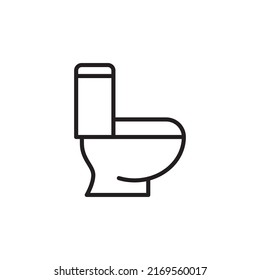 Toilet Cleaning Linear Icon Thin Line Stock Vector (Royalty Free ...