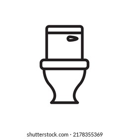 Toilet cleaning linear icon. Thin line illustration. Bathroom cleaning. Contour symbol. Vector isolated line drawing
