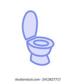 Toilet color outline icon outline icon, pixel perfect