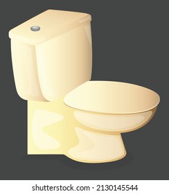 Toilet Commode Vector Art Image Stock Vector (Royalty Free) 2130145544 ...