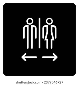 toilet direction icon vector illustration design