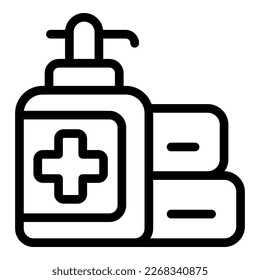 Toilet dispenser icon outline vector. Public restroom. Gender room