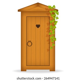 The toilet door
