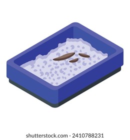Toilet filter icon isometric vector. Layout kid. Care family shovel