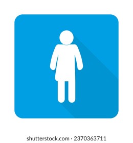 Toilet flat icon. Transgender flat icon. Public WC graphic sign.