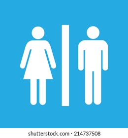 Toilet flat icon. Vector illustration eps10.
