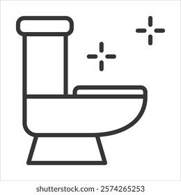 Toilet Hygiene Icon Vector Illustration Outline