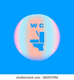 toilet, icon