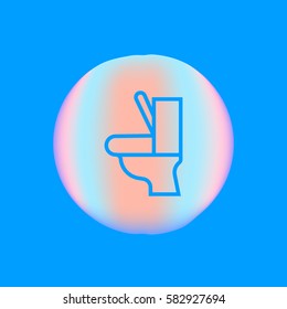 toilet, icon