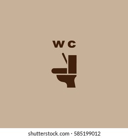 toilet, icon