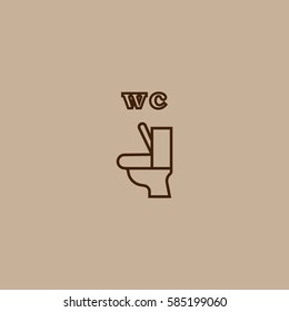 toilet, icon