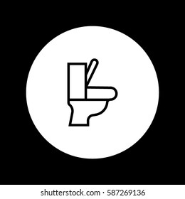 toilet, icon