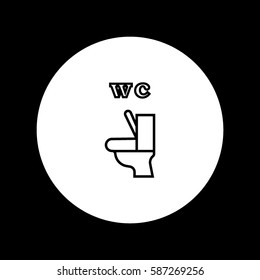 toilet, icon
