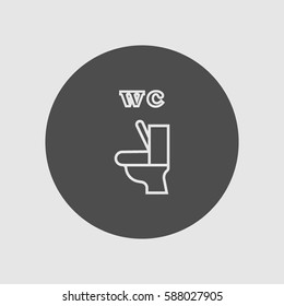 toilet, icon