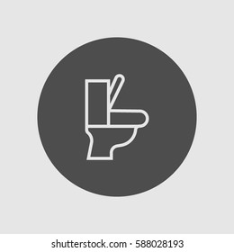 toilet, icon