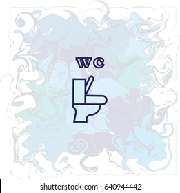 toilet, icon