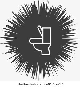 toilet, icon