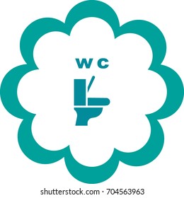 toilet, icon