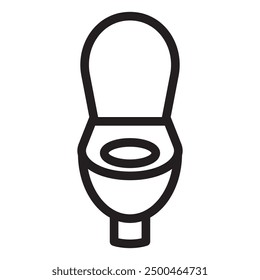 Toilet icon bowl sanitary clean silhouette ware vector bathroom. Bidet toilet vector flush icon isolated on white background.