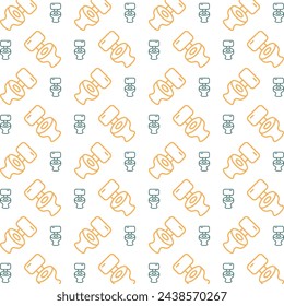 Toilet icon brilliant trendy multicolor repeating pattern vector illustration background