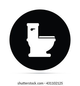 Toilet Icon Circle Icon