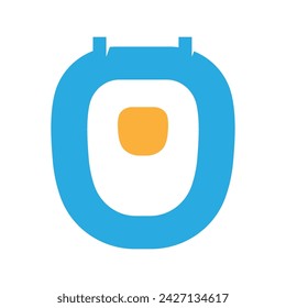 Schablonenvektor für Toilettensymbol