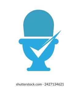 Toilet icon design template vector